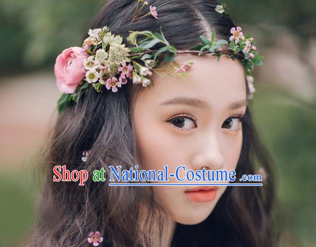 Top Grade Handmade Wedding Bride Hair Accessories Flowers Hair Clasp, Traditional Baroque Queen Wedding Headpiece for Women