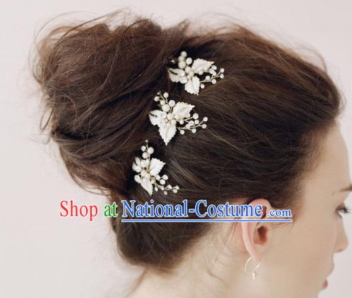 Top Grade Handmade Wedding Bride Hair Accessories Hair Stick, Traditional Princess Baroque Hair Clips Butterfly Headpiece for Women