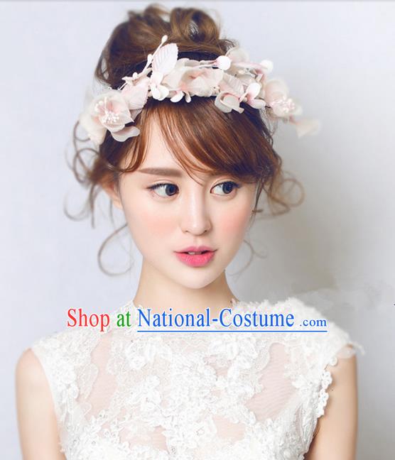 Top Grade Handmade Wedding Bride Hair Accessories Flower Hair Clasp, Traditional Princess Baroque Hair Stick Headpiece Hairpins for Women