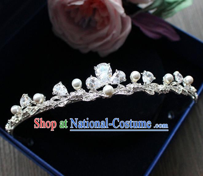 Top Grade Handmade Wedding Bride Hair Accessories Crystal Hair Clasp, Traditional Princess Baroque Headband Headpiece for Women