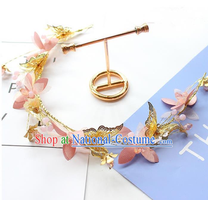 Top Grade Handmade Wedding Bride Hair Accessories Crystal Hair Clasp, Traditional Princess Baroque Butterfly Headband Headpiece for Women