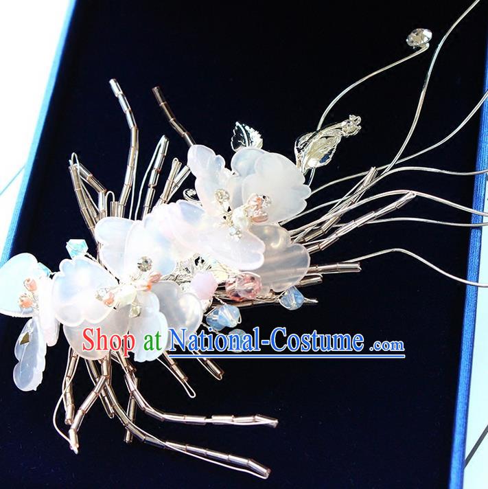 Top Grade Handmade Wedding Bride Hair Accessories Crystal Hair Claws, Traditional Princess Baroque Hair Clips Headpiece for Women