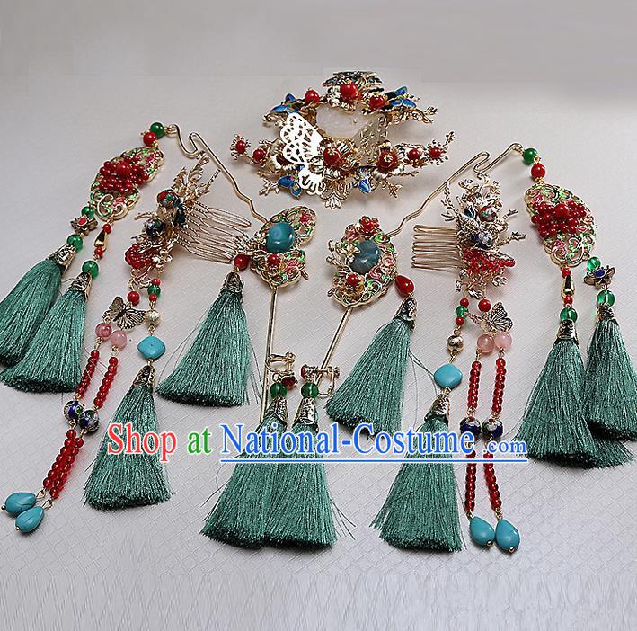 Chinese Ancient Style Hair Jewelry Accessories Hairpins Headwear Headdress Hair Fascinators for Women