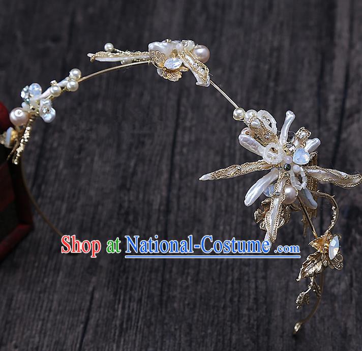 Top Grade Handmade Wedding Hair Accessories Bride Hair Clasp, Traditional Baroque Princess Crystal Headband Headpiece for Women