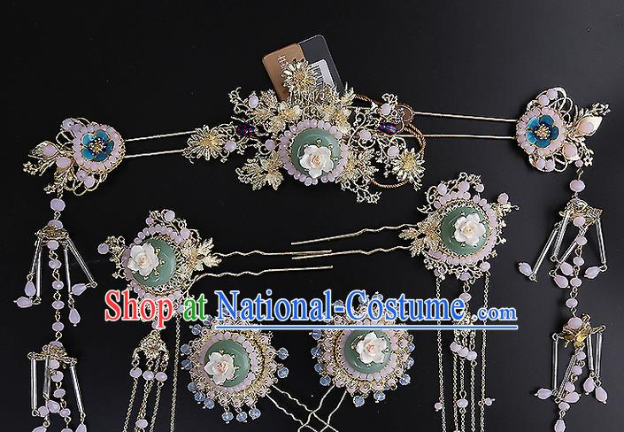 Chinese Ancient Style Hair Jewelry Accessories Hairpins Headwear Headdress Hair Fascinators for Women