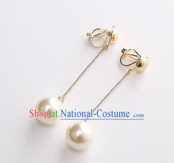 Top Grade Handmade China Wedding Bride Accessories Earrings, Traditional Princess Wedding Pearl Eardrop Jewelry for Women