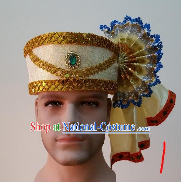 Traditional Traditional Thailand Accessories Hat, Southeast Asia Thai Dai Nationality Headwear for Men