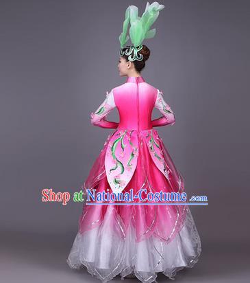 Traditional Chinese Yangge Fan Dancing Costume Modern dancing Dress Clothing