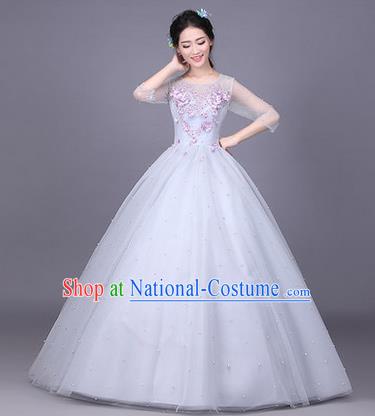 Traditional Chinese Yangge Fan Dancing Costume Modern dancing Dress Clothing