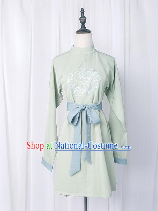 Traditional Chinese Ming Dynasty Young Lady Costume, Elegant Hanfu Clothing Embroidered Robe, Chinese Ancient Imperial Bodyguard Clothing for Women