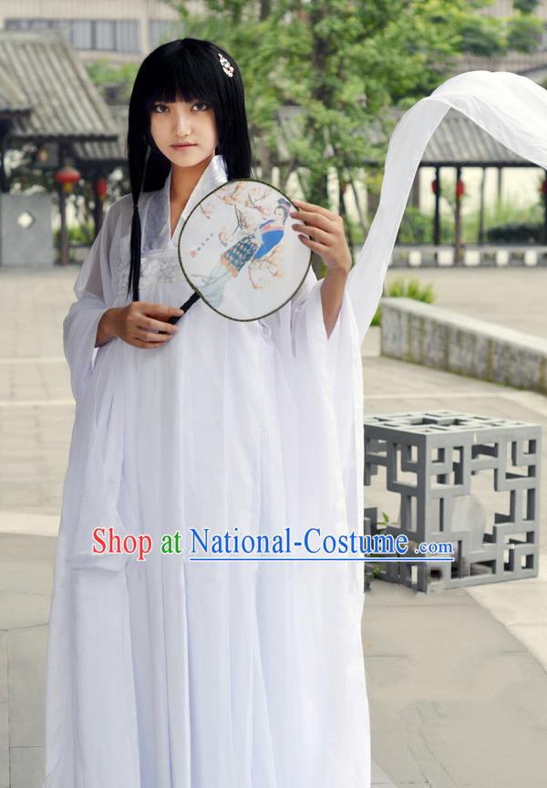 Traditional Chinese Han Dynasty Peri Costume, Chinese Ancient Hanfu Imperial Princess Dress Clothing for Women