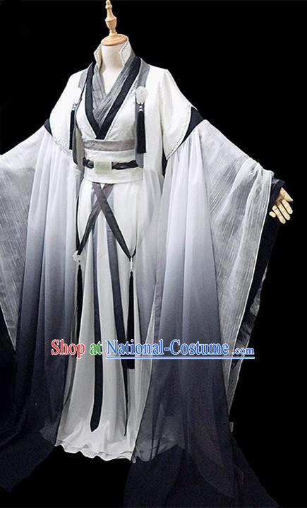 Chinese Ancient Cosplay Costumes Chinese Traditional Embroidered Clothes Ancient Chinese Cosplay Swordsman Knight Costume