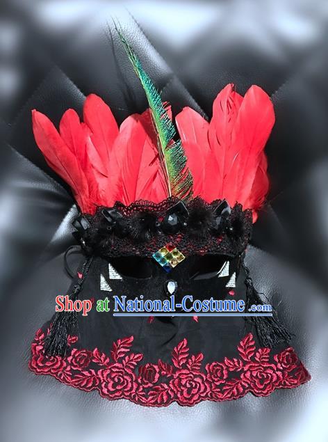 Top Performance Catwalks Headwear Halloween Cosplay Hair Accessories Mask