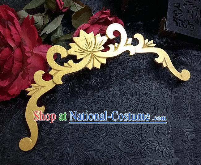 Top Grade Handmade Traditional China Accessories Headwear, Ancient Chinese Hanfu Golden Tuinga for Women