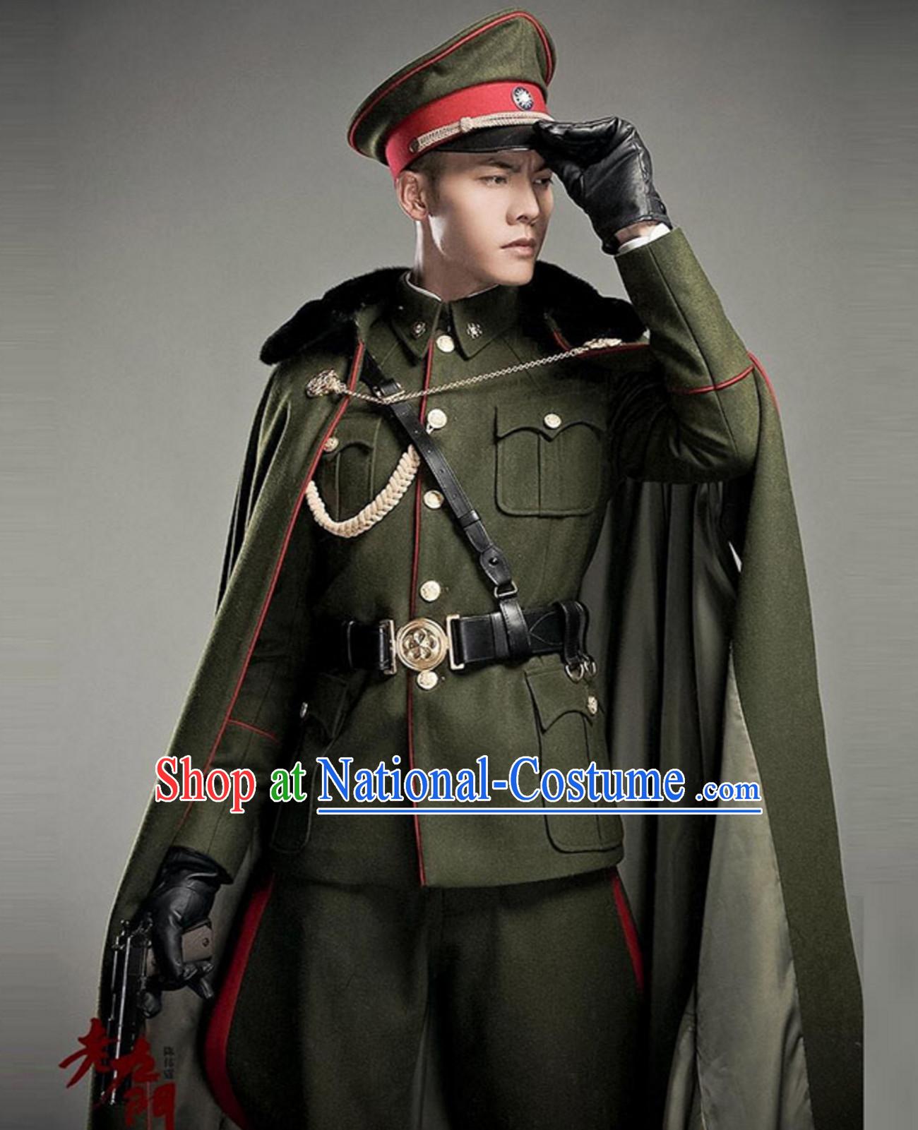 The Mystic Nine Tutorabc Fo Ye TV Drama Series Costumes Mantle Hat Complete Set for Men