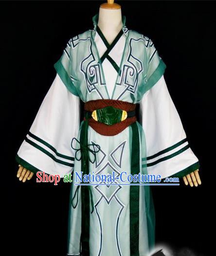 Asian Chinese Traditional Cospaly Tang Dynasty Prince Costume, China Elegant Hanfu Nobility Childe Robe Clothing for Men