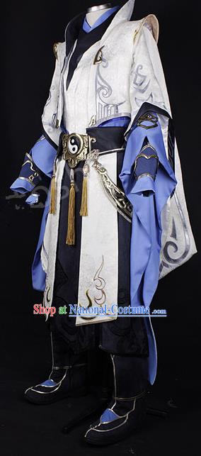 Chinese Ancient Cosplay Costumes Chinese Traditional Embroidered Clothes Ancient Chinese Cosplay Swordsman Knight Costume