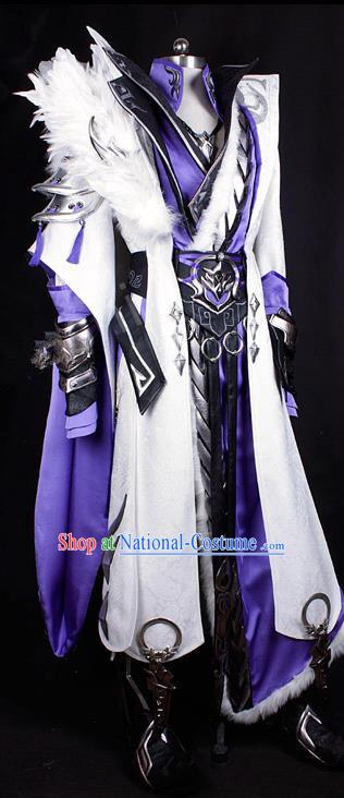 Chinese Ancient Cosplay Costumes Chinese Traditional Embroidered Clothes Ancient Chinese Cosplay Swordsman Knight Costume