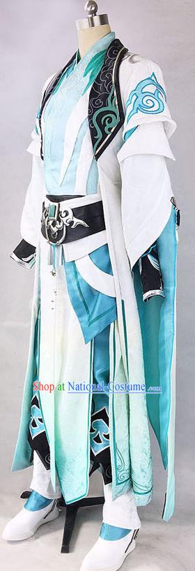 Chinese Ancient Cosplay Costumes Chinese Traditional Embroidered Clothes Ancient Chinese Cosplay Swordsman Knight Costume