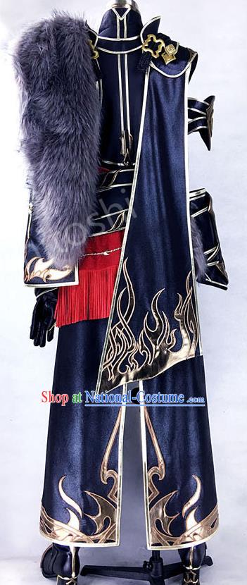 Chinese Ancient Cosplay Costumes Chinese Traditional Embroidered Clothes Ancient Chinese Cosplay Swordsman Knight Costume