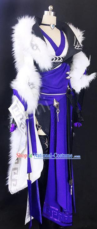 Chinese Ancient Cosplay Costumes Chinese Traditional Embroidered Clothes Ancient Chinese Cosplay Swordsman Knight Costume