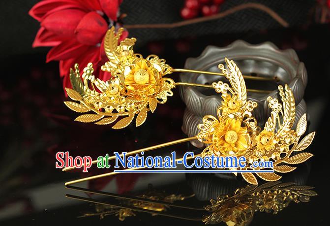 Chinese Ancient Style Hair Jewelry Accessories Hairpins xiuhe Suit Headwear Headdress Hair Fascinators for Women