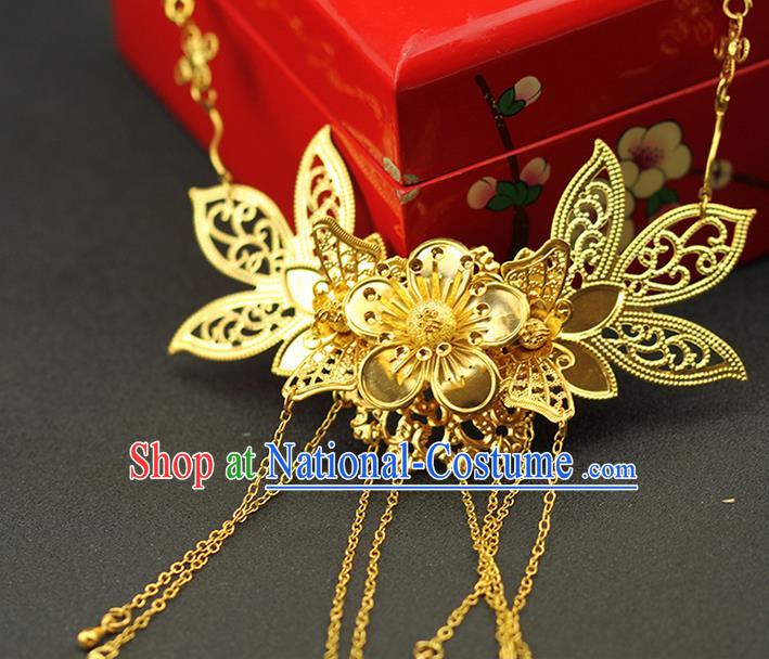 Asian Chinese Ancient Style Jewelry Accessories Wedding Tassel Necklace for Women