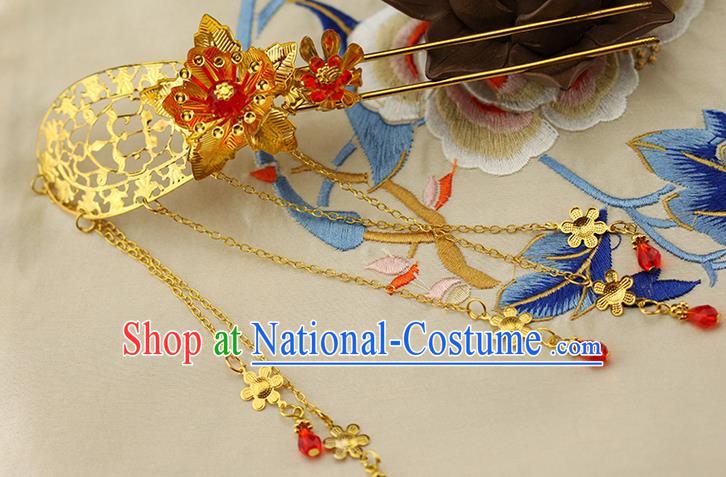 Chinese Ancient Style Hair Jewelry Accessories Hairpins xiuhe Suit Headwear Headdress Hair Fascinators for Women