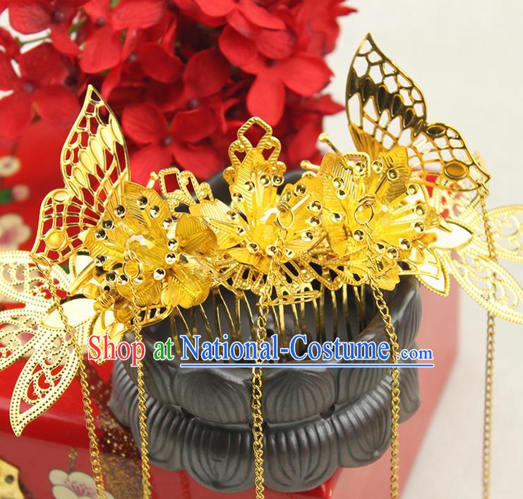 Chinese Ancient Style Hair Jewelry Accessories Hairpins xiuhe Suit Headwear Headdress Hair Fascinators for Women