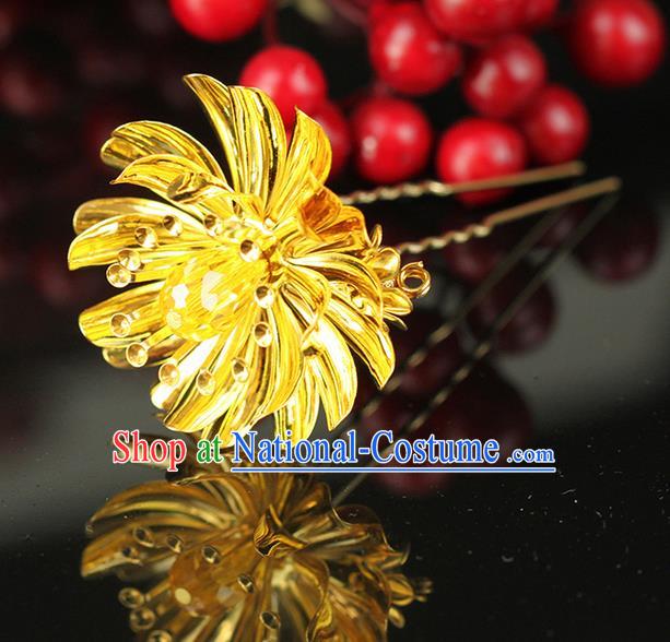 Chinese Ancient Style Hair Jewelry Accessories Wedding Flower Hair Comb, Hanfu Xiuhe Suits Bride Handmade Hairpins for Women