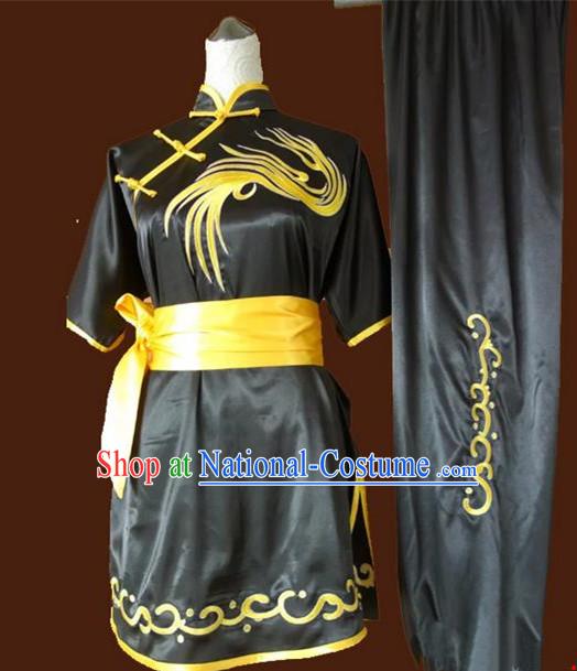 Asian Chinese Top Grade Silk Kung Fu Costume Martial Arts Tai Chi Training Suit, China Embroidery Gongfu Shaolin Wushu Black Uniform for Women