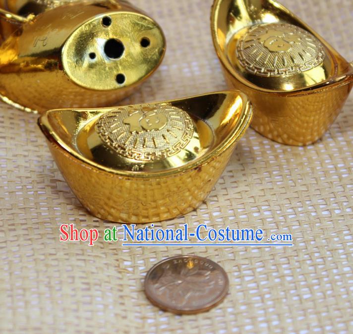 Asian Chinese Photography Props Ancient Gold Ingot