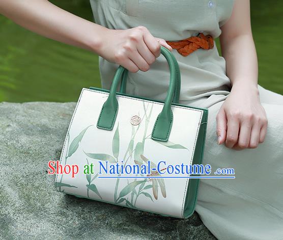 Traditional Handmade Asian Chinese Element Clutch Bags Shoulder Bag National Painting Handbag for Women