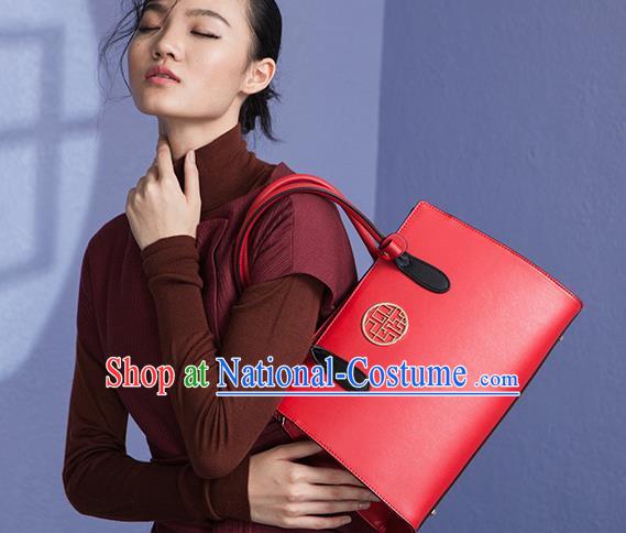 Traditional Handmade Asian Chinese Element Red Clutch Bags National Bride Wedding Handbag for Women