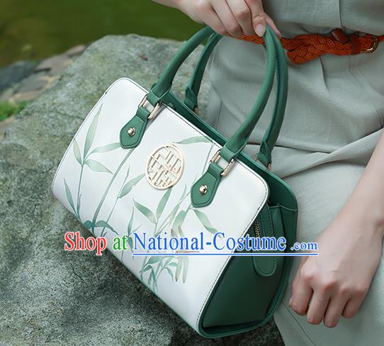 Traditional Handmade Asian Chinese Element Printing Dragonfly Clutch Bags Shoulder Bag National Handbag for Women