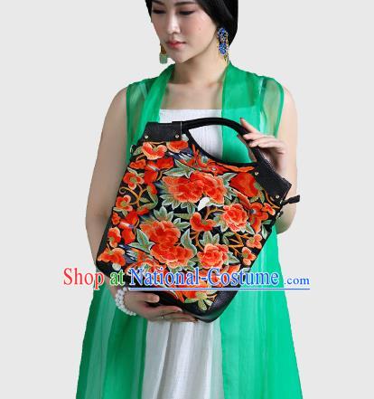 Traditional Chinese Accessories National Embroidery Red Bags China Handbag for Women