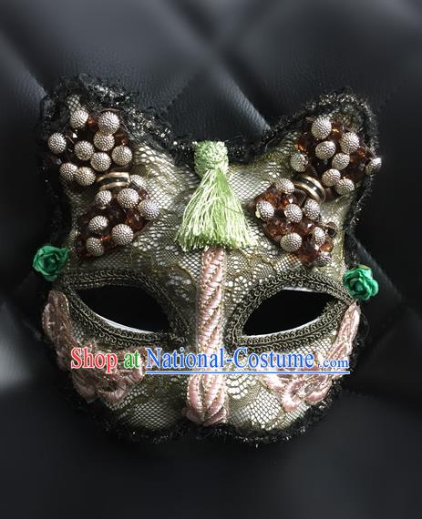 Top Grade Halloween Masquerade Accessories Ceremonial Occasions Handmade Model Show Mask, Brazilian Carnival Mask for Men