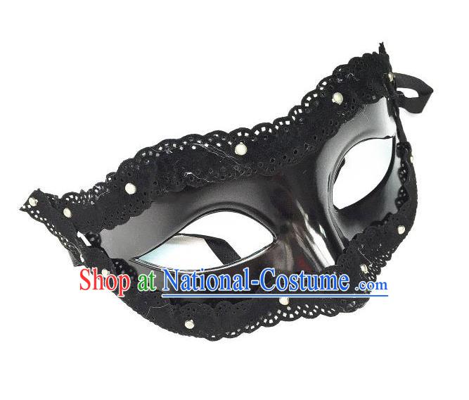 Top Grade Halloween Masquerade Ceremonial Occasions Handmade Model Show Crystal Mask Headwear, Brazilian Carnival Lace Mask for Men