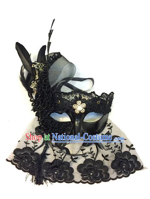 Top Performance Catwalks Headwear Halloween Cosplay Hair Accessories Mask