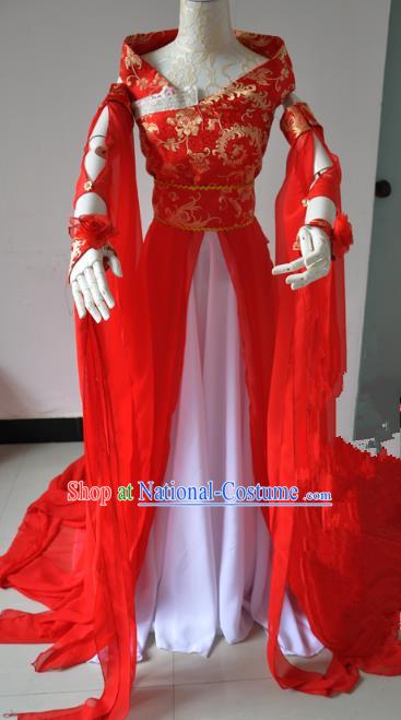 Chinese Ancient Cosplay Costumes Chinese Traditional Embroidered Clothes Ancient Chinese Cosplay Swordsman Knight Costume