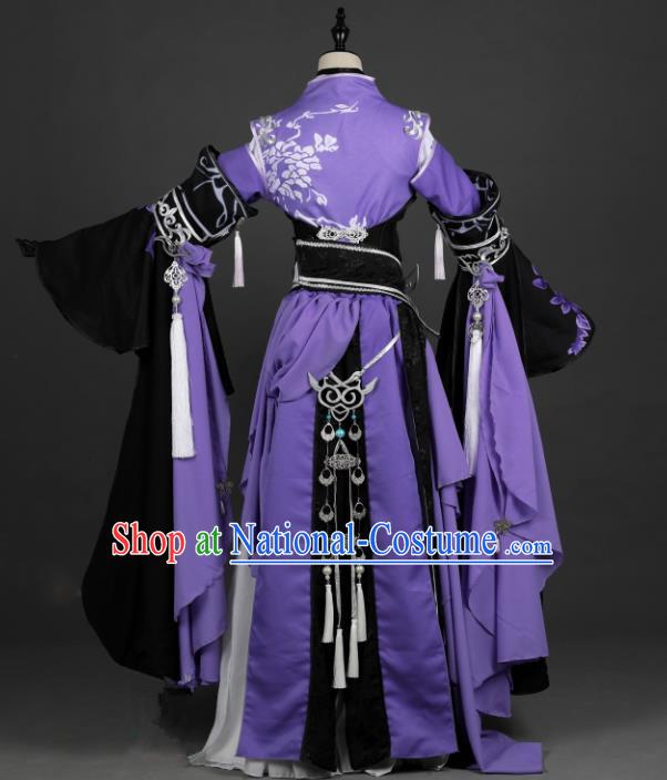 Chinese Ancient Cosplay Costumes Chinese Traditional Embroidered Clothes Ancient Chinese Cosplay Swordsman Knight Costume