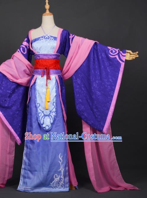 Chinese Ancient Cosplay Costumes Chinese Traditional Embroidered Clothes Ancient Chinese Cosplay Swordsman Knight Costume