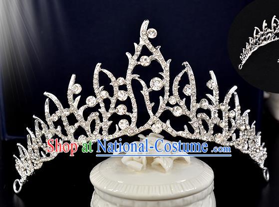 Top Grade Handmade Chinese Classical Hair Accessories Baroque Style Crystal Princess Royal Crown, Hair Sticks Hair Jewellery Hair Clasp for Women