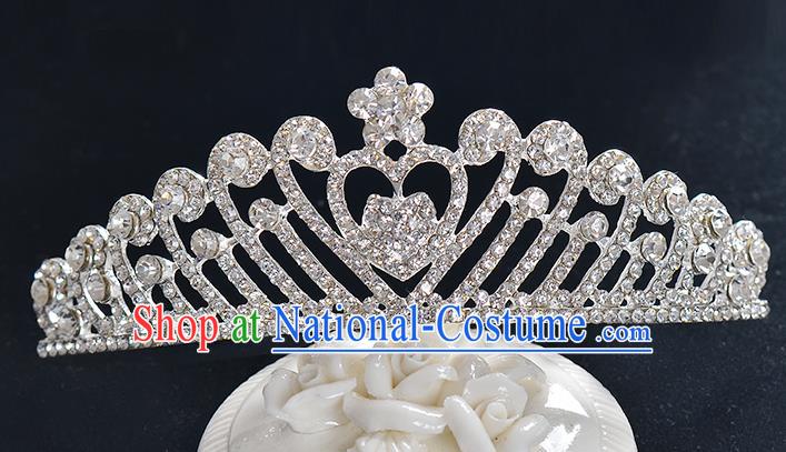 Top Grade Handmade Chinese Classical Hair Accessories Baroque Style Crystal Star Princess Royal Crown, Hair Sticks Hair Jewellery Hair Clasp for Women