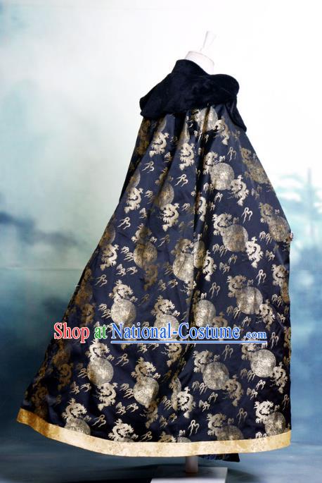 Traditional Chinese Imperial Emperor Costume Cloak, China Ancient Ming Dynasty Jiang hu Swordsman Cape Clothing for Men