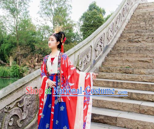 Ancient Chinese Costume Chinese Style Wedding Dress Tang Dynasty princess Clothing