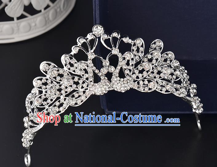 Top Grade Handmade Hair Accessories Baroque Style Wedding Crystal Butterfly Royal Crown, Bride Princess Hair Kether Jewellery Hair Clasp for Women