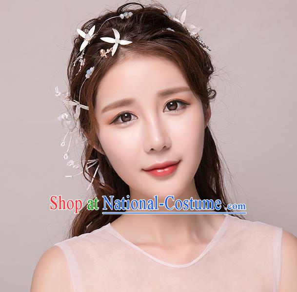 Top Grade Handmade Chinese Classical Hair Accessories Princess Wedding Hair Clasp Headband Bride Headwear for Women