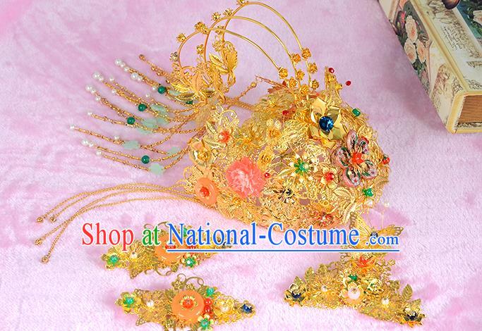 Chinese Ancient Style Hair Jewelry Accessories Hairpins Headwear Headdress Hair Fascinators for Women