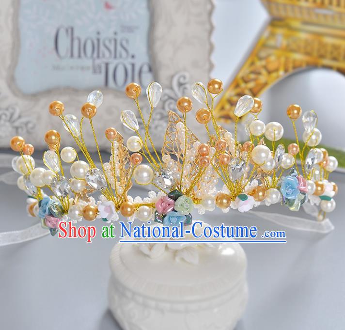 Top Grade Handmade Hair Accessories Baroque Luxury Crystal Beads Royal Crown, Bride Wedding Hair Kether Jewellery Princess Crystal Imperial Crown for Women